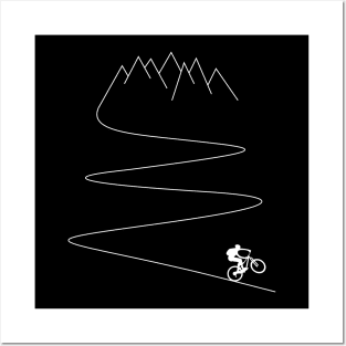 mountain bike cycling bicycle gift mountain biker Posters and Art